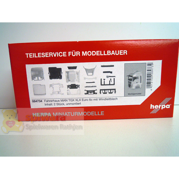 Herpa Fahrerhaus MAN TGX XLX Euro 6c mit Windleitblech (084734)