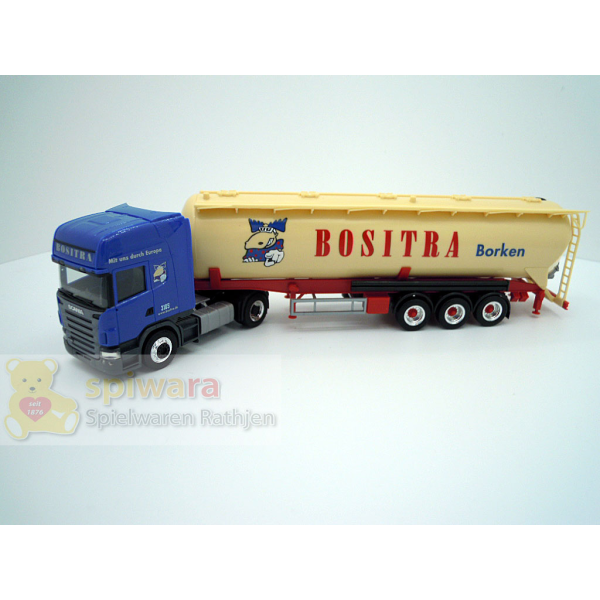 Herpa Scania R 04 TL Kippsilo-Sattelzug 2a/3a "BOSITRA" (152877)