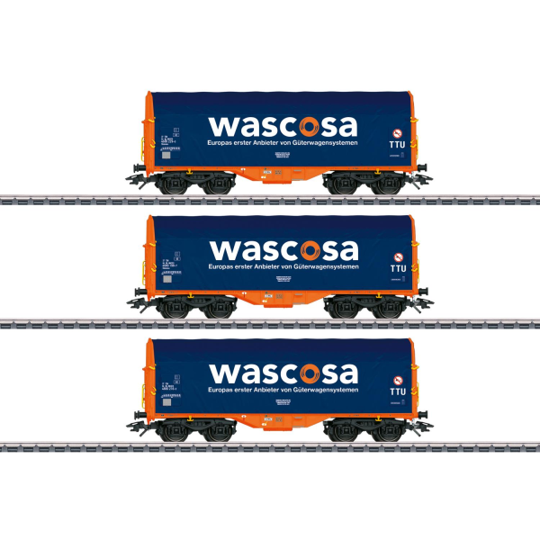 Märklin Schiebeplanenwagen-Set Wascos (47223)