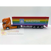 Herpa Scania CR 20 HD Container-Sattelzug &bdquo;HCL Logistics/40 ft. Maersk Rainbow&ldquo; (314695)