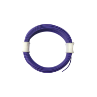 10 Meter violett Miniaturkabel Litze flexibel LIVY...