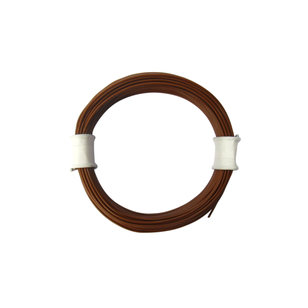 10 Meter braun Miniaturkabel Litze flexibel LIVY 0,04mm²