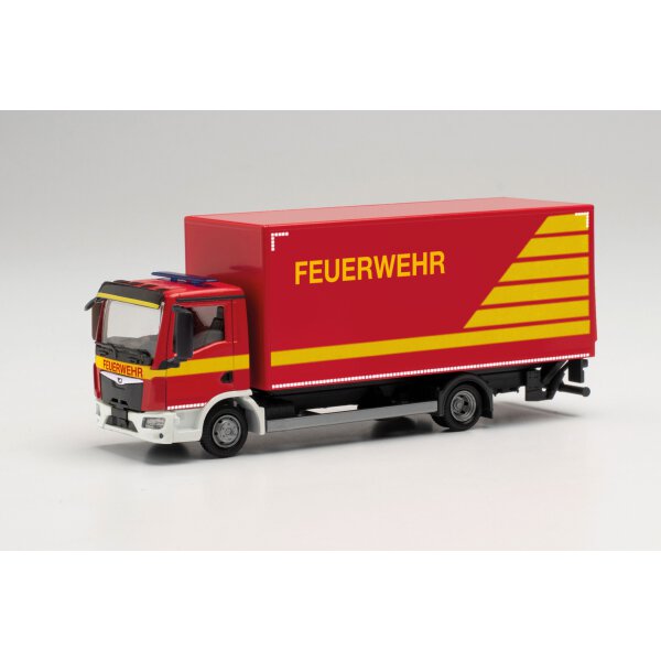 Herpa MAN TGL CC Koffer-LKW mit Ladebordwand „Feuerwehr Einsatzleitung“ (096829)