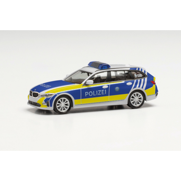 Herpa BMW 3er Touring "Polizei Bayern", weiß(097000)