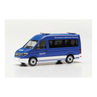 Herpa VW Crafter Bus HD "MTW Jugend THW...