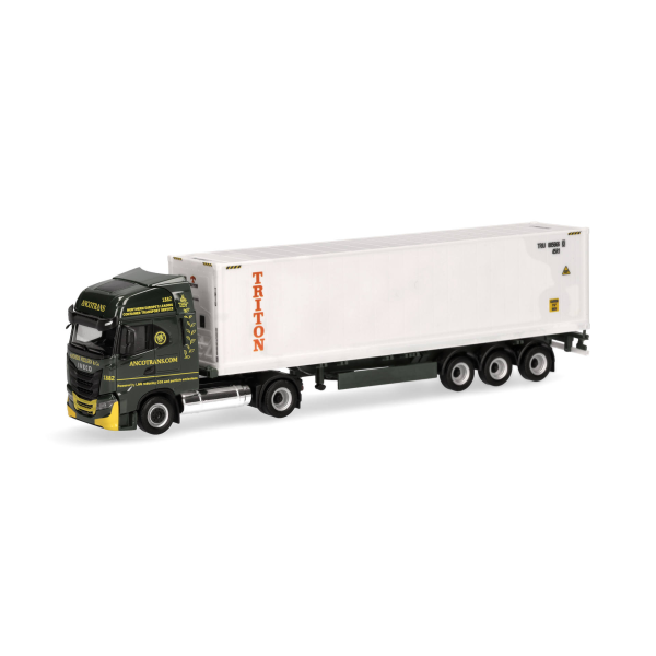 Herpa Iveco S-Way LNG Container-Sattelzug "Ancotrans/TRITON" (317146)