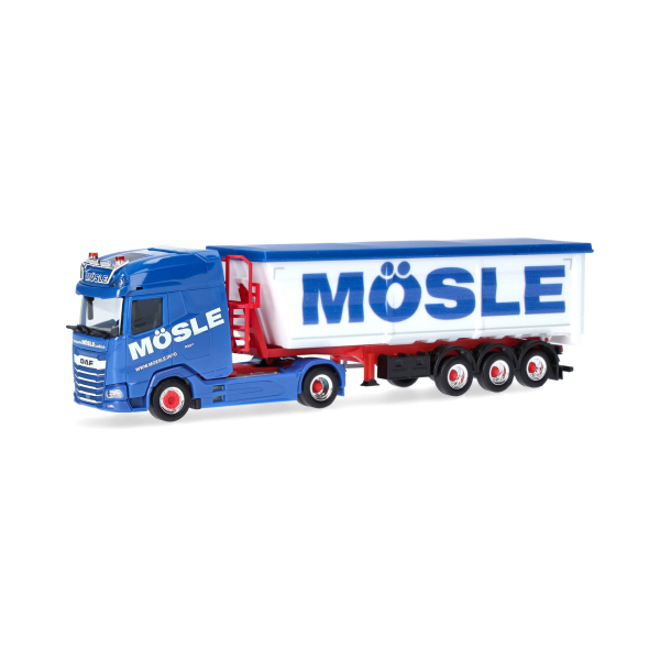 Herpa 320153 DAF XG+ Stahlmulden-Sattelzug "Mösle"