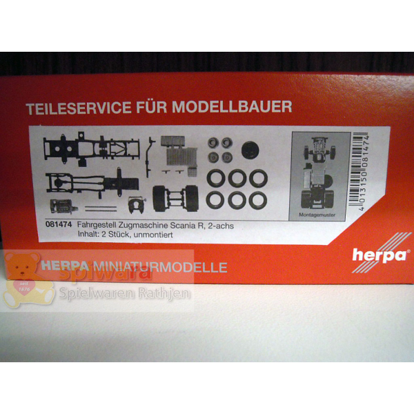 Herpa Zugmaschinen-Fahrgestell 2a f. Scania R (081474)